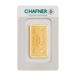 Minted Gold Bar C. Hafner 1 oz