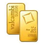 Minted Gold Bar Valcambi 2,5 g